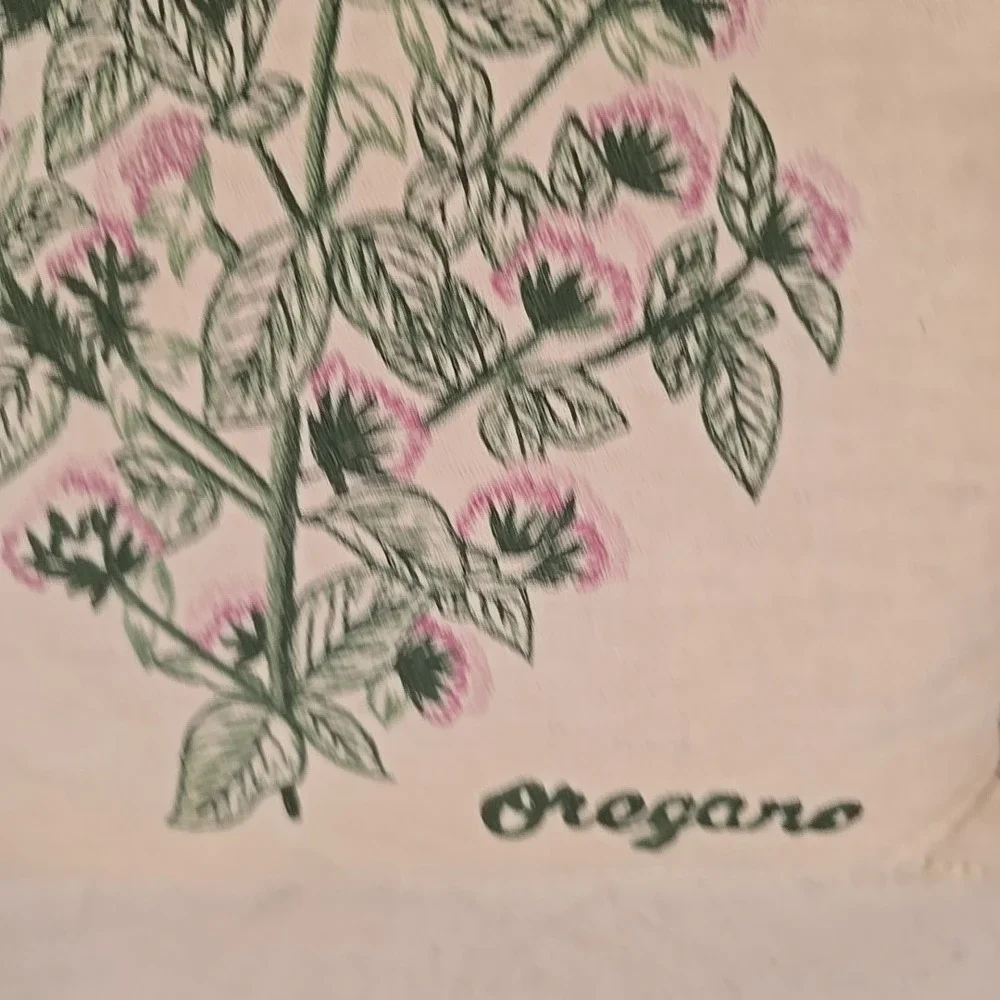 Vintage Embroidered Throw Pillow Oregano‎